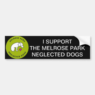 Melrose Park Neglected Dogs Houston, TX Bumper Sticker