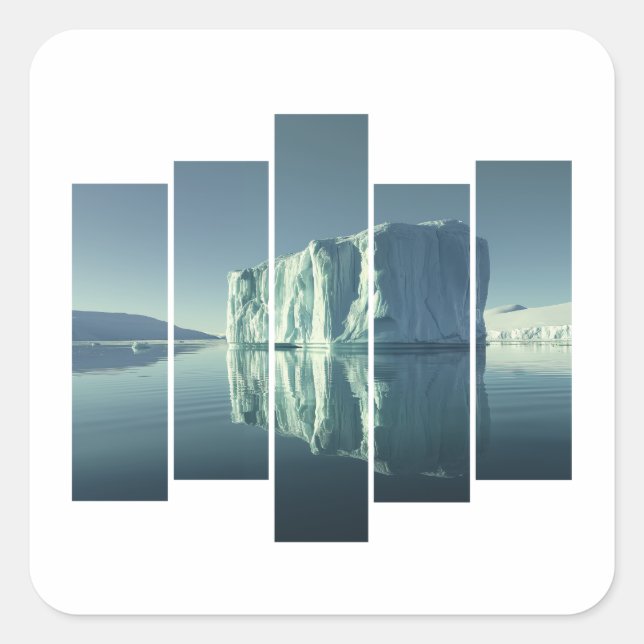 MELT HEARTS, NOT ICEBURGS SQUARE STICKER (Front)