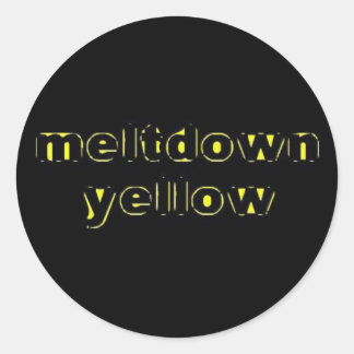 Meltdown Yellow Sticker