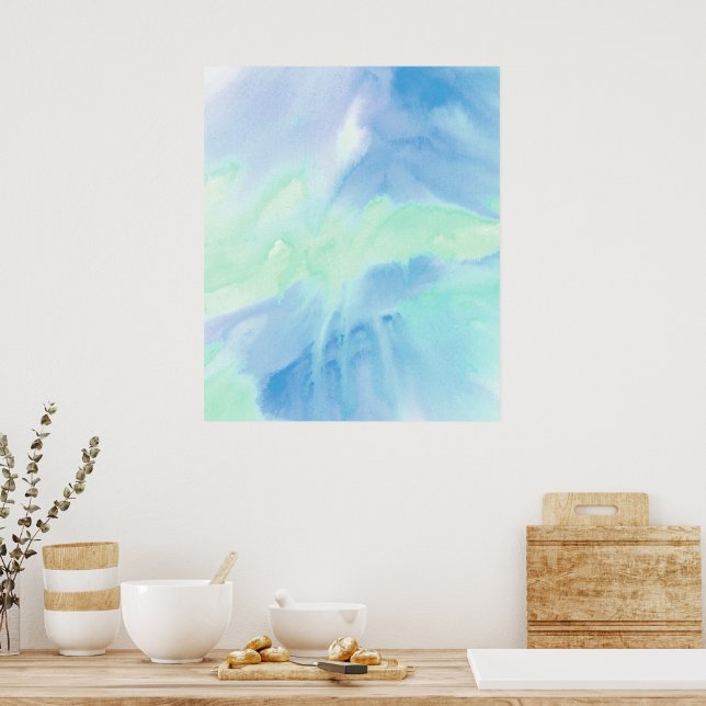 Melted 2 Acrylic Watercolor Poster (Kitchen)