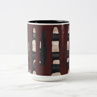 Melted Chocolate Bar Two-Tone Coffee Mug