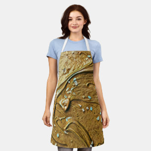Melted chocolate ice cream cake sprinkles apron