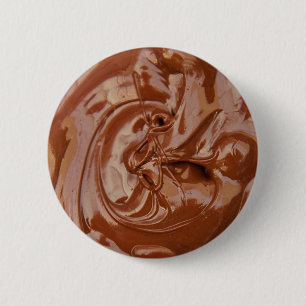 Melted Chocolate Texture 6 Cm Round Badge