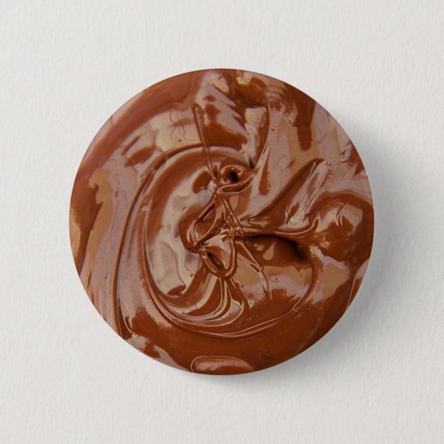 Melted Chocolate Texture 6 Cm Round Badge (Front)