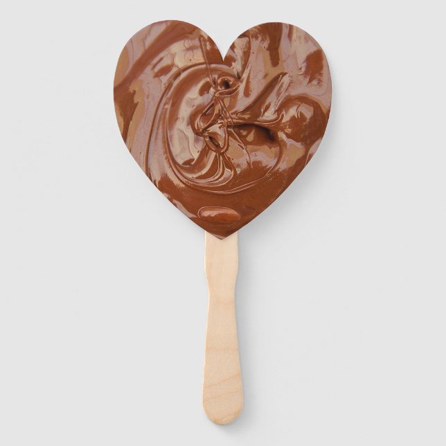 Melted Chocolate Texture Hand Fan (Front)