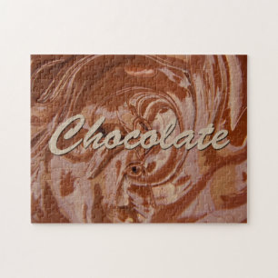 Melted Chocolate Texture Jigsaw Puzzle