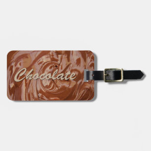 Melted Chocolate Texture Luggage Tag
