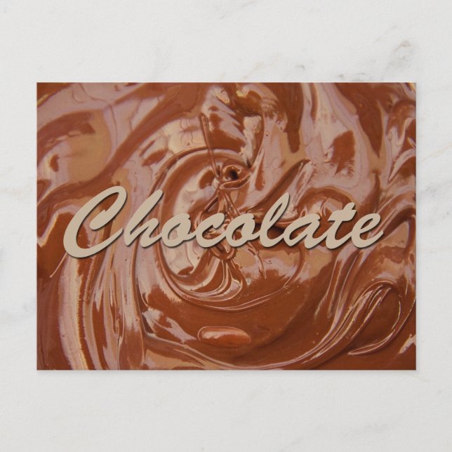 Melted Chocolate Texture Postcard (Front)