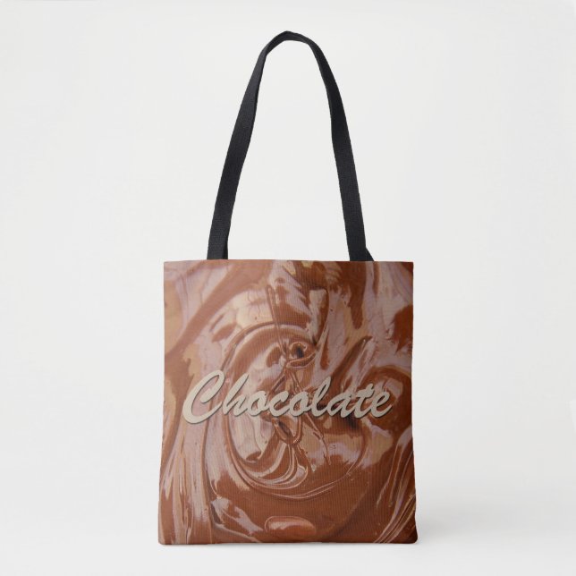 Melted Chocolate Texture Tote Bag (Front)