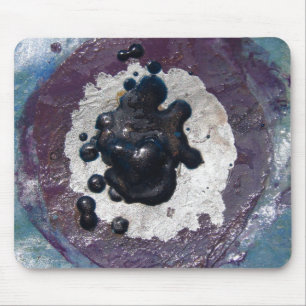 Melted Crayon Puddle Abstract Mouse Mat