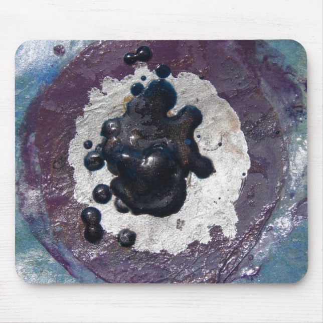 Melted Crayon Puddle Abstract Mouse Mat (Front)