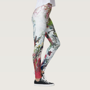 Melted Crayon Series - Acrylic pour used as Leggings