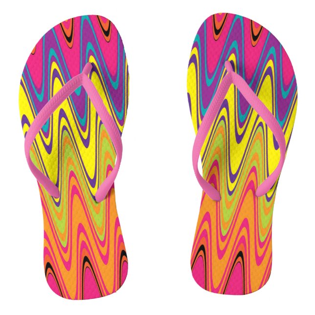 Melted Crayons Flip Flops (Footbed)