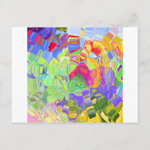 Melted Crayons Postcard