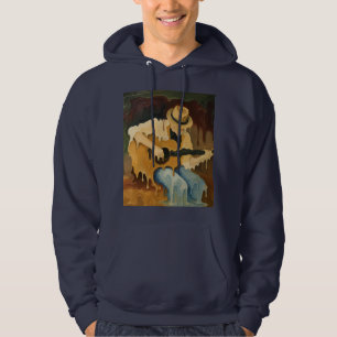 Melted Guitar Player – Surreal Musician Drip Art Hoodie