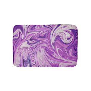 Melted lava abstract art bath mat
