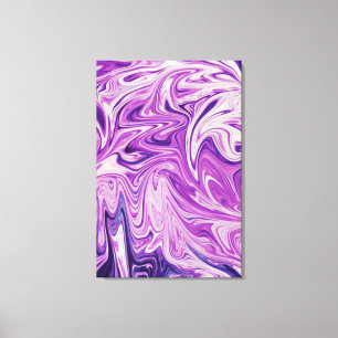Melted lava abstract art canvas print