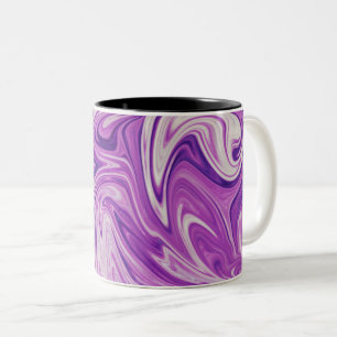 Melted lava abstract art Two-Tone coffee mug