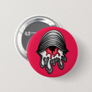 Melted Red Eye: Surreal Horror 6 Cm Round Badge