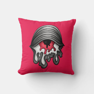Melted Red Eye: Surreal Horror Cushion