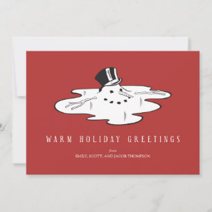 Melted Snowman - Funny Holiday Cards