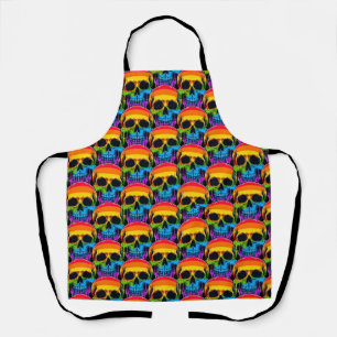 Melthing Rainbow Skull Apron