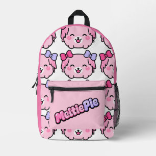 Meltie Pie Cute Pastel Kawaii Design Printed Backpack