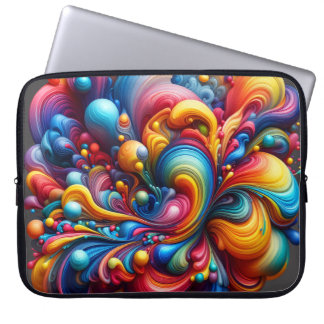 Melting Abstract Colors Laptop Sleeve