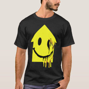 Melting Acid House Smile Techno Acid House Rave Ou T-Shirt