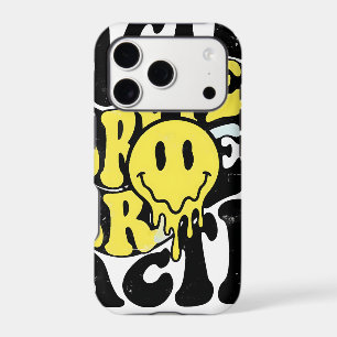 Melting Acid Smiley Face Psychedelic Liquid Typogr