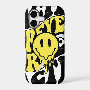 Melting Acid Smiley Face Psychedelic Liquid Typogr