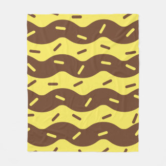 Melting Banana Ice Cream Fleece Blanket