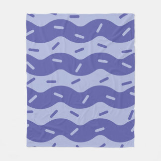 Melting Blueberry Ice Cream Fleece Blanket