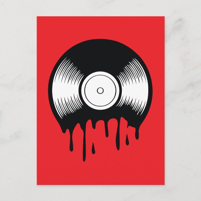 Melting cd postcard (Front)