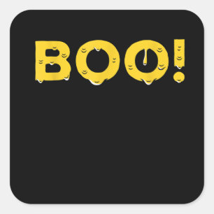 Melting Cheese Boo Halloween 2020 Square Sticker