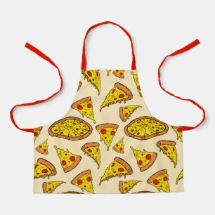 Melting Cheese Pizza Pattern Apron