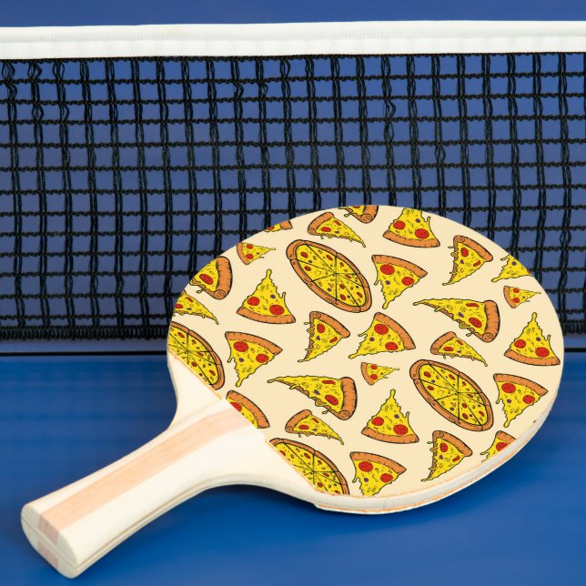 Melting Cheese Pizza Pattern Ping Pong Paddle (Insitu)
