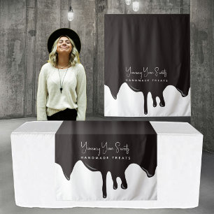 Melting Chocolate Business Table Runner Banner Tapestry