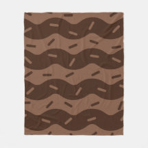 Melting Chocolate Ice Cream Fleece Blanket