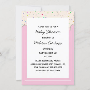 Melting Chocolate Sweet Baby Shower Invitation