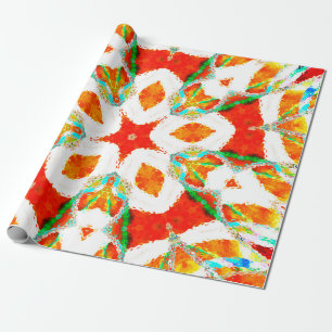 Melting colourful symmetrical pattern, ceramic til wrapping paper