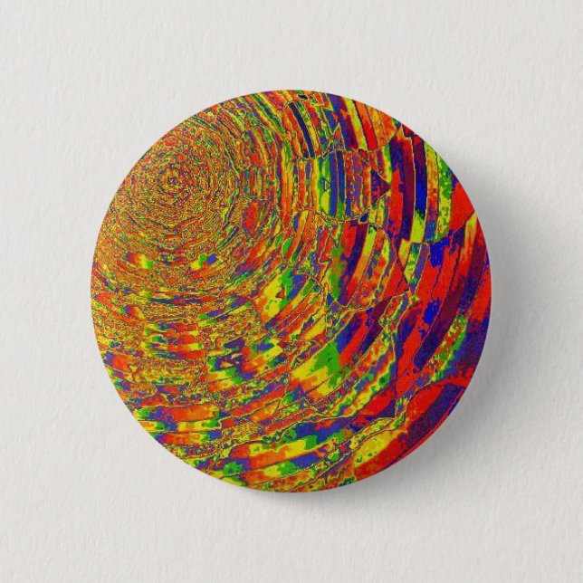 Melting Colours 6 Cm Round Badge (Front)