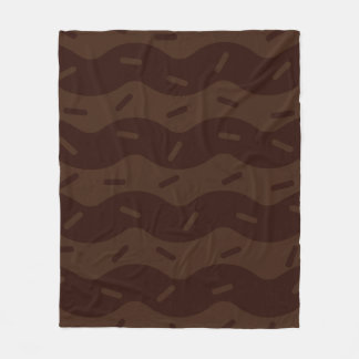 Melting Dark Chocolate Ice Cream Fleece Blanket