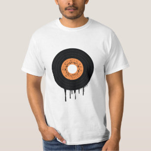 Melting Dripping Vinyl Lp Record T-Shirt