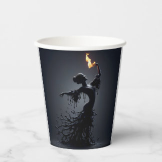 Melting Flamenco Dancer Paper Cups