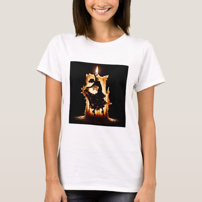 Melting Flamenco Dancer  T-Shirt (Front)