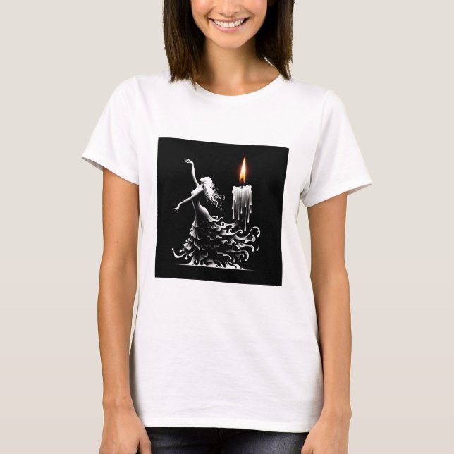Melting Flamenco Dancer  T-Shirt (Front)