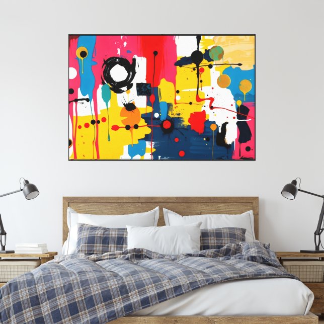 Melting Forms - Canvas Print (Insitu(Bedroom))