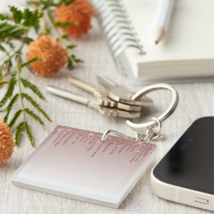Melting Girly Pink Sparkles Key Ring