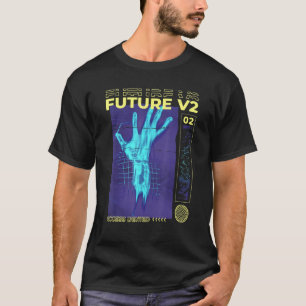 Melting Hand Futurism Future Virtual Reality KI AI T-Shirt